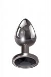 Evolved BLACK GEM ANAL PLUG SMALL - korek analny (srebrny)
