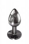 Evolved BLACK GEM ANAL PLUG SMALL - korek analny (srebrny)