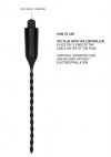 E-Stimulation Vibrating Urethral Sounding Plug - Black