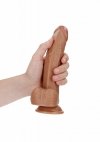 Curved Realistic Dildo  Balls  Suction Cup - 8/ 20,5 cm