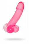 Realistic dildo A-Toys by TOYFA Fush, TPE, pink, 18 cm