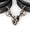 Kajdanki-Black Leather Handcuffs