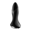 Satisfyer Plug Vibrator Rotation Plug 1 Connect App (Black) - wibrujący korek analny (czarny)