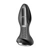 Satisfyer Plug Vibrator Rotation Plug 2 Connect App (Black) - wibrujący korek analny (czarny)