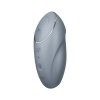 Satisfyer Tap & Climax 1 bluegrey - masażer łechtaczki (szary)