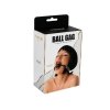 Black silicone ball gag with adjustable straps