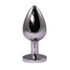 Silver Small Butt Plug with Red Diamond