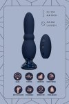 Dream Toys Glam Beaded Anal Vibe - korek analny z wibracjami (granatowy)
