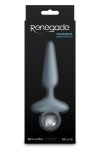 NS Novelties Renegade Maverick Gray - korek analny z wibracjami (niebieski