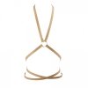 Bijoux Indiscrets MAZE Multi-way Harness - skóropodobna uprząż BDSM (brązowy)