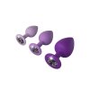 Her Little Gems Trainer Set - zestaw korków analnych (fioletowe)