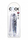 King Cock anal dildo - 6'' Cock sztuczny penis (przezroczysty)