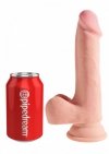 King Cock dildo - Plus 7,5'' Triple Density Cock with Balls sztuczny penis (cielisty)