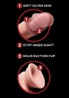 King Cock dildo - 9'' Cock Swinging Balls sztuczny penis (cielisty)