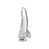 King Cock Transparentne Dildo Clear 7,5 with Balls - dildo (przezroczysty)