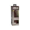 King Cock Silikonowe Dildo Elite 7 Dual Density Silicone Cock Brown - dildo (brązowy)
