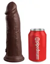 King Cock Dildo Elite 8 Dual Density Silicone Cock Brown - dildo (brązowy)