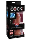 King Cock Dildo Plus 6 Triple Density Cock Brown  - dildo (brązowy)