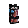 King Cock Dildo Plus 6 Triple Density Cock Brown  - dildo (brązowy)
