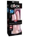 King Cock Podwójne Dildo Plus 9.5 Triple Density Double Penetrator Light - dildo podwójne (cielisty)