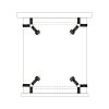 Upko Bed Restraint Strap - zestaw pasów do krepowania (czarny)