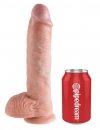 King Cock duże dildo - 10'' Cock with Balls sztuczny penis (cielisty)