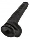 King Cock wielkie czarne dildo - 14'' Cock with Balls sztuczny penis (czarny)