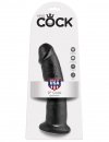 King Cock duże czarne dildo - 9'' Cock sztuczny penis (czarny)