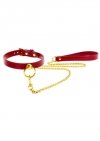 Taboom O-Ring Collar and Chain Leash Red - obroża ze smyczą (czerwony)