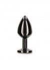 Taboom Butt Plug With Diamond Jewel Silver M -  korek analny (srebrny)