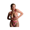 Taboom uprząż Malibu Bra Open Crotch Brief Harness S/M - wiązanie (czerwony)