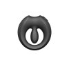 Zalo Apis Obsidian Black - pierścień erekcyjny ze stymulatorem (czarny)