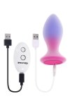 Evolved Paradise Plug - korek analny z wibracjami (różowy/niebieski)