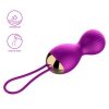 Vibrating Silicone Kegel Balls USB 7 Function- wibrujące kulki gejszy (fioletowe)