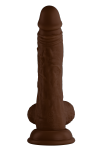 FEMMEFUNN WIRELESS TURBO BALLER BROWN - dildo z wibracjami (brązowy)