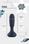 Dream Toys StarTroopers Titan Vibrating Anal Vibe with Remote - korek analny z wibracjami (granatowy)