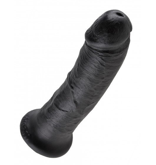 King Cock Du E Czarne Dildo Cock Sztuczny Penis Czarny