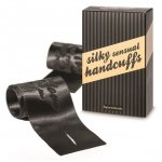 Bijoux Indiscrets - Silky Sensual Handcuffs kajdanki erotyczne szarfy, czarne