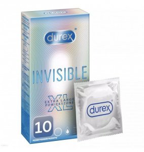 Durex Invisible XL - Prezerwatywy powiększone (1op./10 szt.)