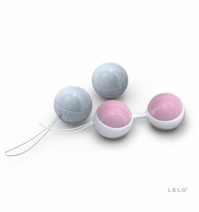 Kulki gejszy LELO - Luna Beads Mini (jasnoróżowe/jasnoniebieskie)