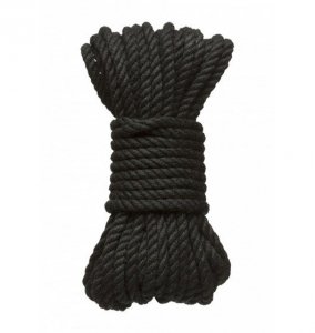 Kink by Doc Johnson - Hogtied Bind & Tie sznur do krępowania 15m x 6mm , czarny