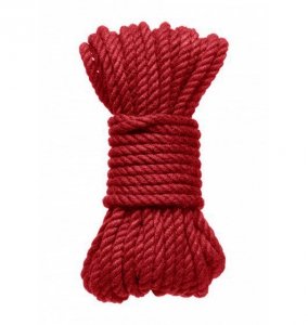 Kink by Doc Johnson - Hogtied Bind & Tie sznur do krępowania 9m x 6mm , czerwony