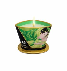 Shunga Green Tea Massage Candle 170 ml - świeca do masażu (zielona herbata)