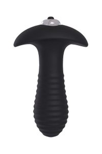 Dream Toys SPIRAL PLUG SINGLE SPEED PLUG - korek analny z wibracjami (czarny)