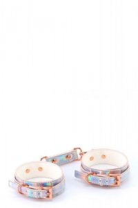 NS Novelties COSMO BONDAGE WRIST CUFFS RAINBOW - kajdanki na nadgarstki (tęczowy)