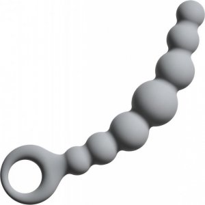 Plug-Anal Beads Flexible Wand Grey