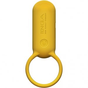 Tenga Svr - wibrujący pierścień erekcyjny dla par (żółty) 