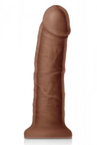 NS Novelties Dual Density Girth Dildo Brown (brązowy)