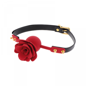 Taboom Wild Roses Ball Gag - knebel (czarny)