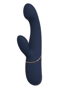 Dream Toys Goddess Collection Hestia Nodding Duo Vibrator - wibrator króliczek (niebieski)